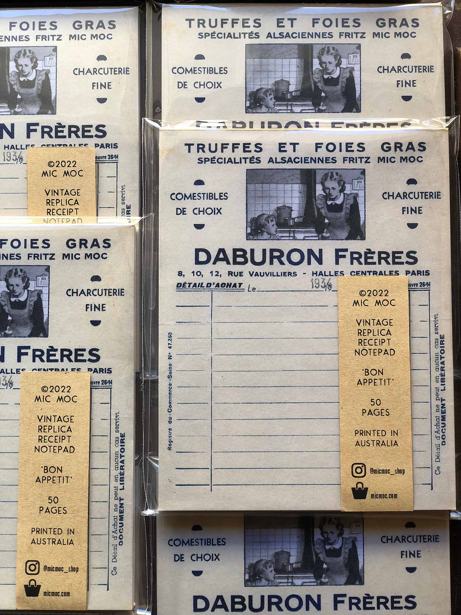 Vintage Notepads - Mic Moc