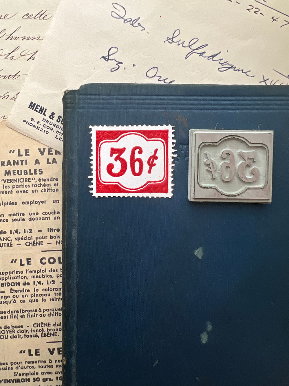 '36 Cent Label' Rubber Stamp by Mic Moc (36セントラベル)