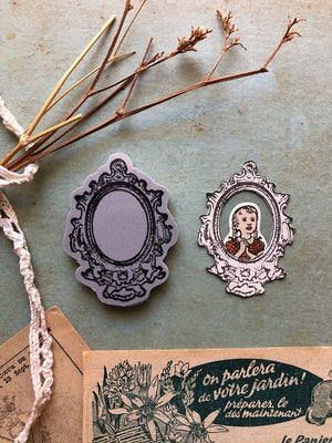  ‘Antique Le Grand Oval’ Frame Stamp from micmoc.com at Mic Moc