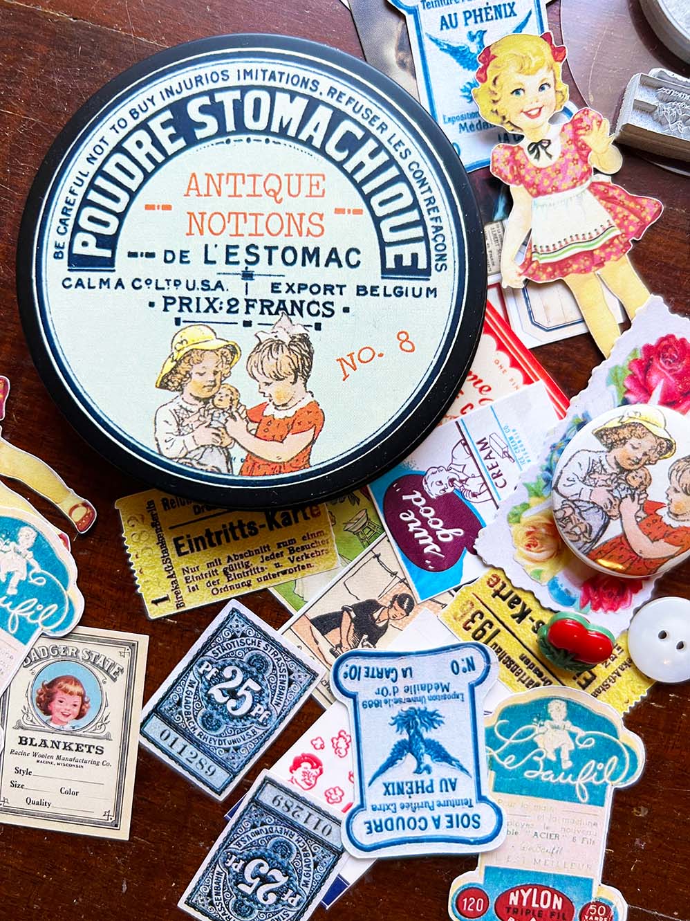 Antique Notions No.8 Rubber Stamps & Ephemera