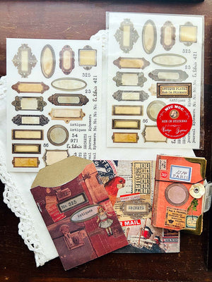 Rub On Stickers 'Antique Plates' - from micmoc.com at Mic Moc
