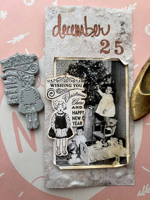 Christmas Carols Cling Rubber Stamp by Mic Moc from micmoc.com