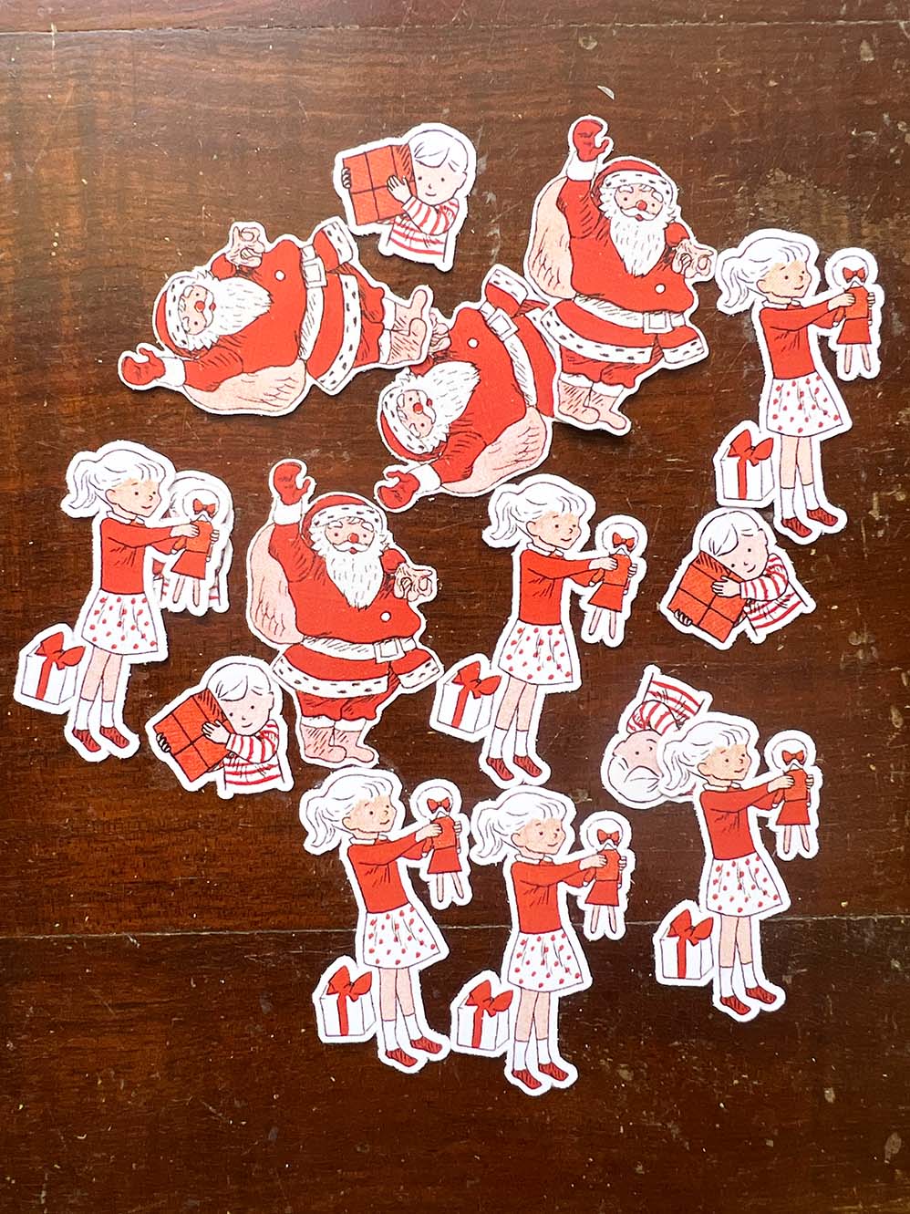 'Christmas Gifting' - Mini Stickers (16 Pc/16個貼り紙)