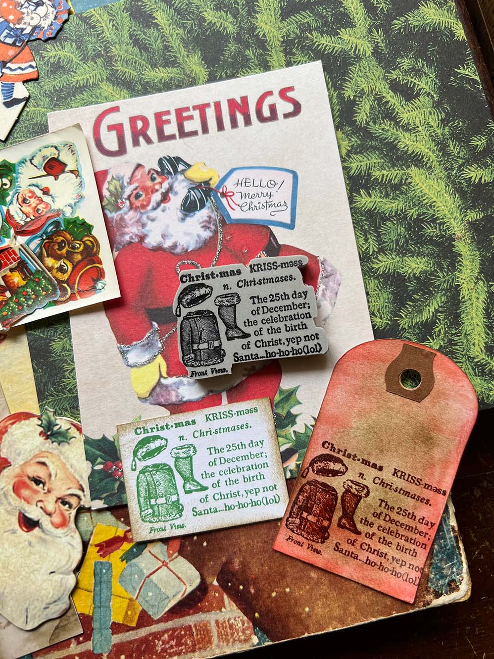 Christmas Ho Ho Ho Rubber Stamp by Mic Moc (クリスマス) from micmoc.com