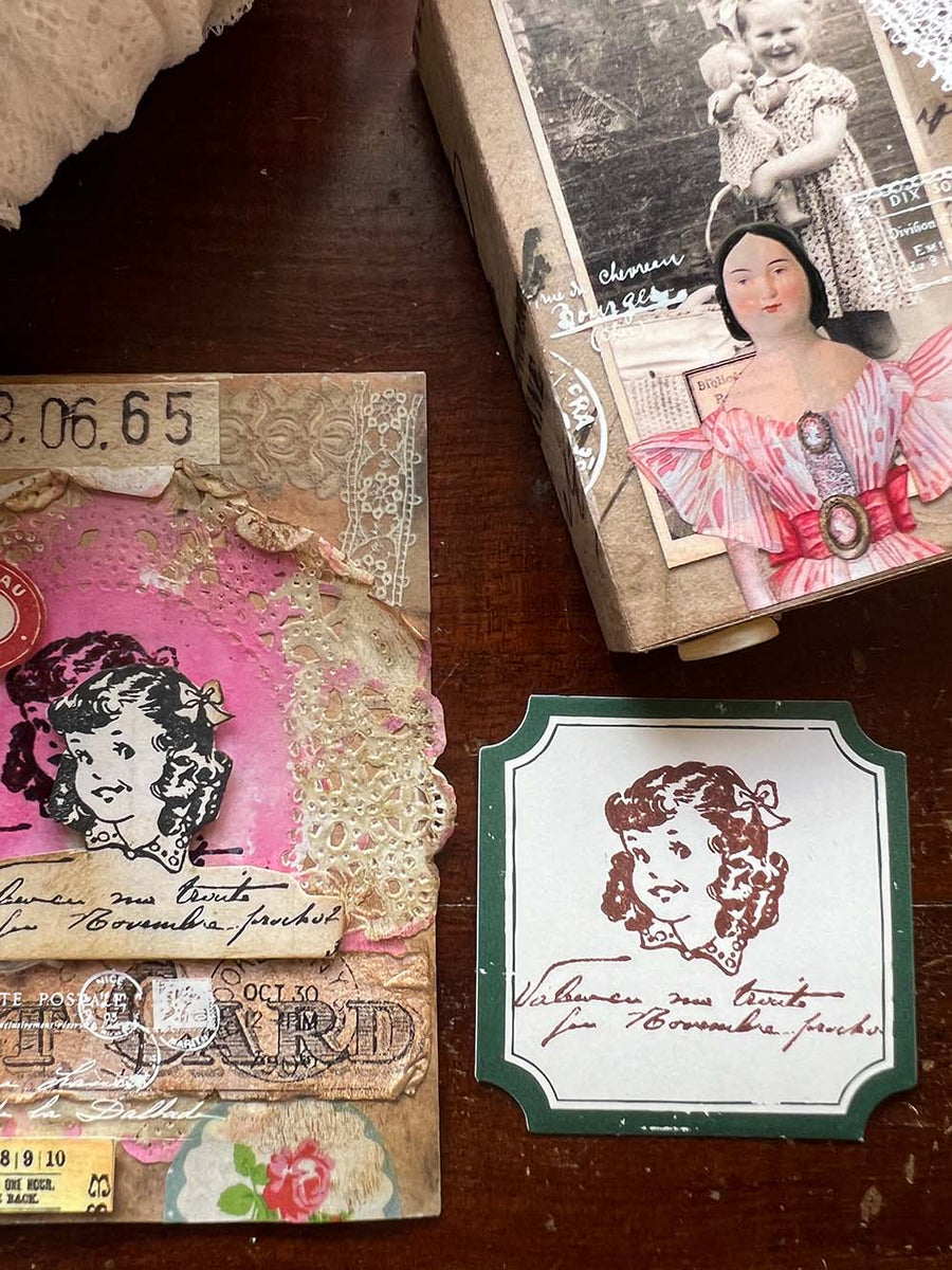'Little Lady' Rubber Stamp by Mic Moc