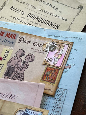 'Me & Dolly' Postage Stamp Cling Rubber Stamp by Mic Moc from micmoc.com