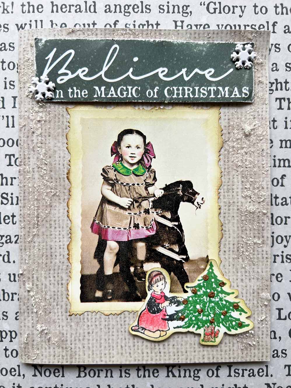 Oh Christmas Tree Cling Rubber Stamp by Mic Moc from micmoc.com