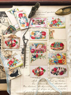 'Victorian Calling Cards' 10 Pk (Petit Ephemere)ビクトリア朝時代カード from micmoc.com at Mic Moc 