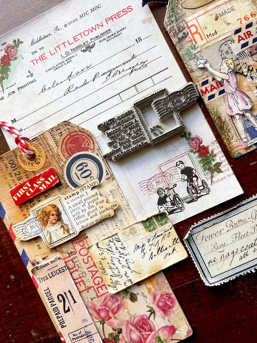 'Postage Stamp' Rubber Stamp by Mic Moc (切手) from micmoc.com 