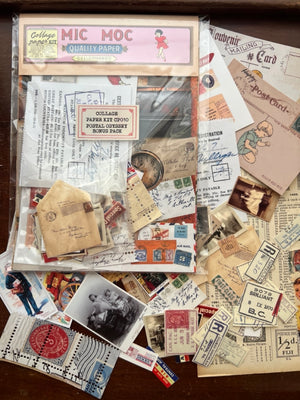 Collage Paper Kit: ‘Postal Odyssey' (Bonus Pack Kit)