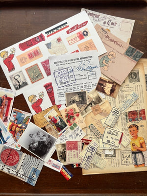 Collage Paper Kit: ‘Postal Odyssey' (Bonus Pack Kit)