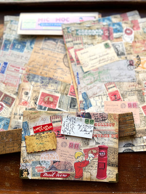 Collage Paper Kit CP010: ‘Postal Odyssey' (Paper Only 12pk)