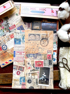 Collage Paper Kit CP010: ‘Postal Odyssey' (Paper Only 12pk)