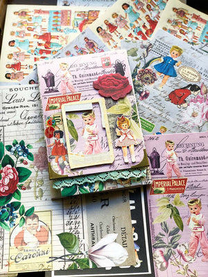 Collage Paper Kit Bonus Pack 'Vintage Society' (コラージュ紙特別版)