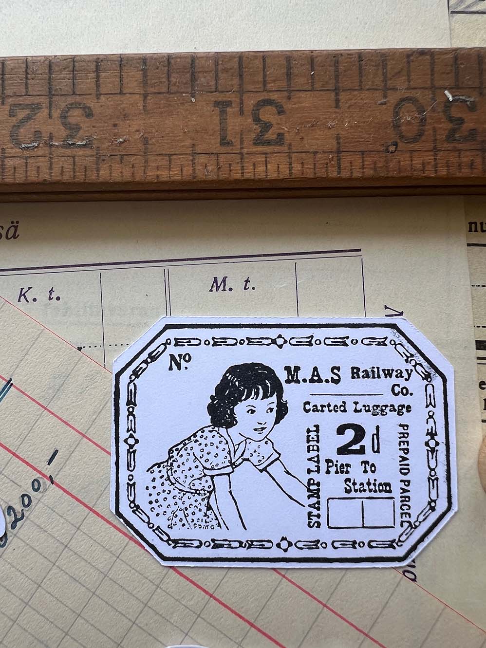 'Yorokobi Eki' Cling Rubber Stamp by Mic Moc (喜び駅) from micmoc.com
