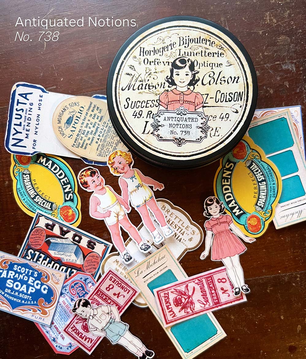 Antiquated Notions No.738 Rubber Stamps & Ephemera