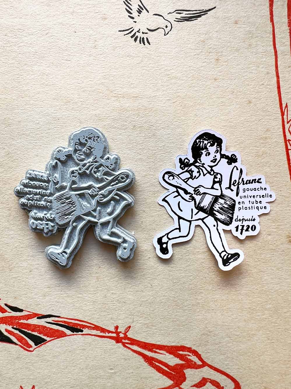 'Big Paint Brush' Cling Rubber Stamp by Mic Moc