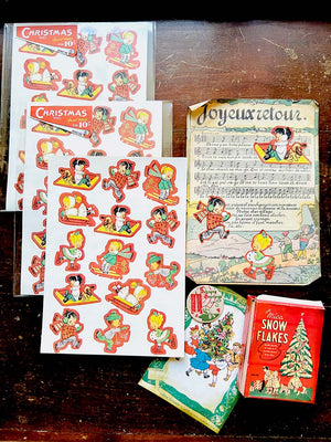 'Snow Much Fun' A6 Retro Stickers by Mic Moc (28 Stickers) from micmoc.com at Mic Moc Curated Emporium