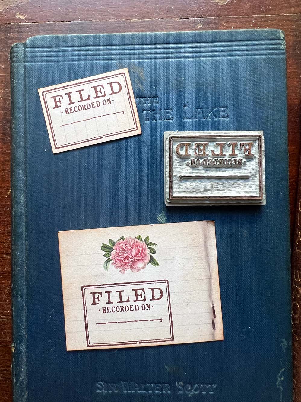 'Filed And Recorded' Rubber Stamp by Mic Moc (記録された) from micmoc.com 