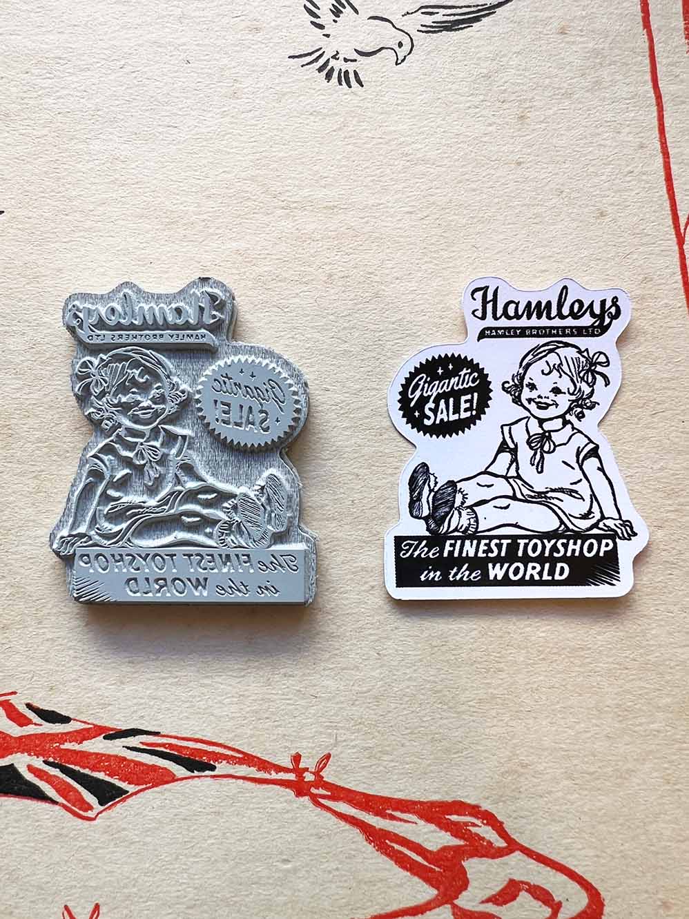 'Giant Toy Sale' Cling Rubber Stamp by Mic Moc