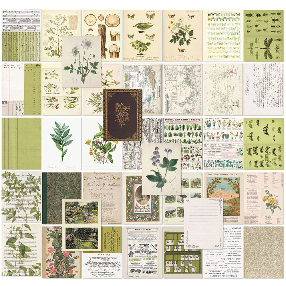 Colour Swatch 6" x 8"Collage Sheets: 'Grove' (40pk) from micmoc.com