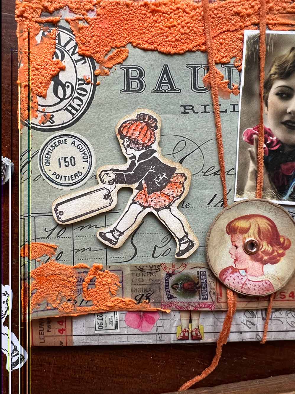 'Hold That Label' Rubber Stamp by Mic Moc (私のレーベル)
