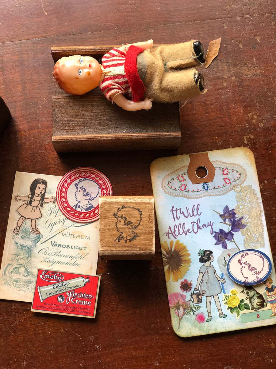 'Ma Bébé' Wood Rubber Stamp by Mic Moc (私の赤ちゃん) at micmoc.com