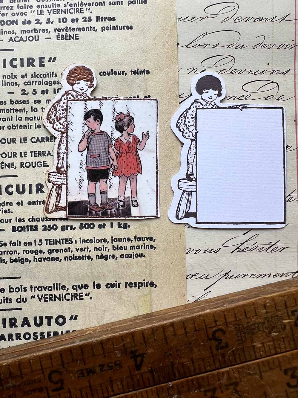 'Memo Girl' Rubber Stamp by Mic Moc (メモ女の子)