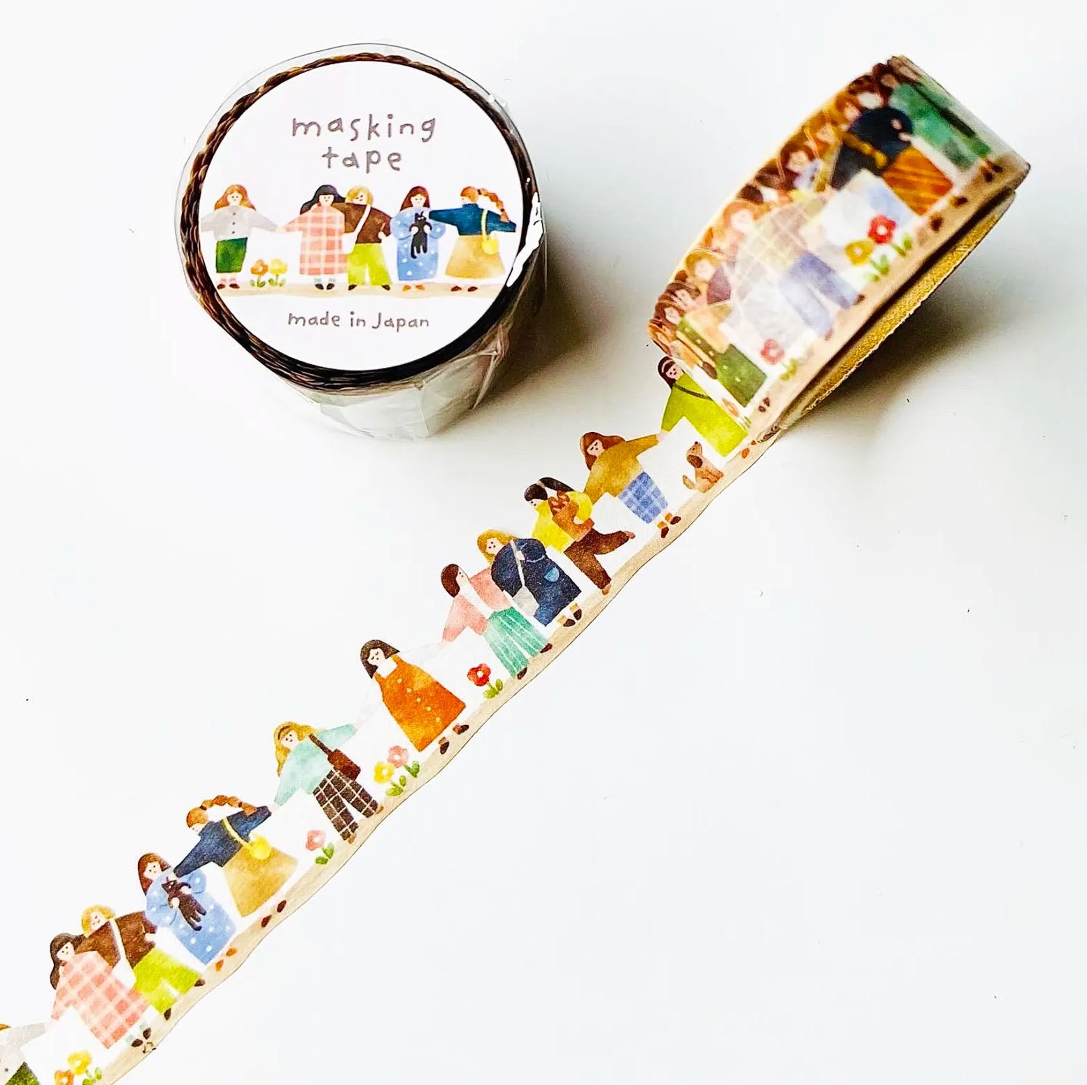 Mind Wave Washi Tape - Friends/People (die cut edge) from micmoc.com at Mic Moc Curated Emporium