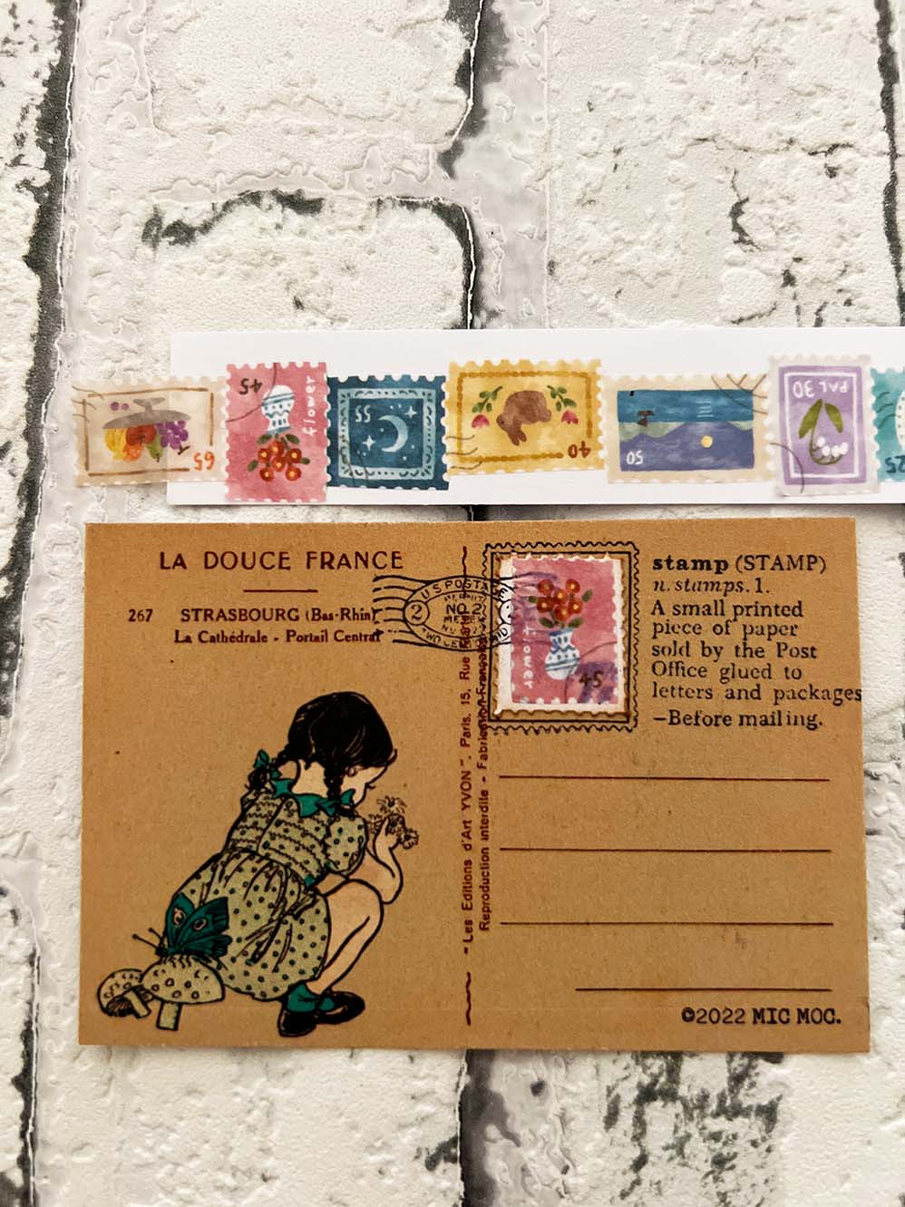 Mind Wave Washi Tape - Postage Stamps (die-cut edge)