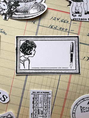 'My Little Note' Rubber Stamp by Mic Moc from micmoc.com (ちょっとしたメモ)