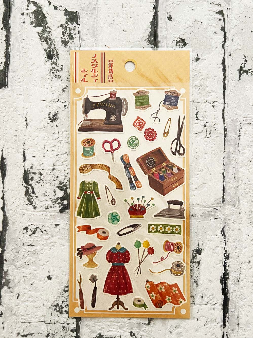 Nostalgia Stickers - Kokoro Tokimemuru Sticker Sheet - Dressmaker's Store (洋裁店) from micmoc.com
