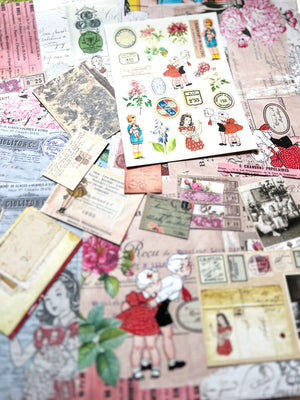 Collage Paper Kit CP0014-B 'Papier de Fleurs' (Bonus Kit)