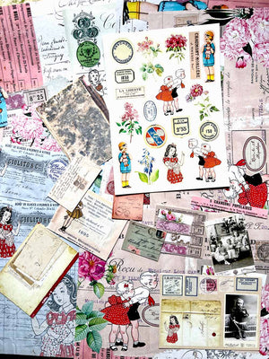 Collage Paper Kit CP0014-B 'Papier de Fleurs' (Bonus Kit)