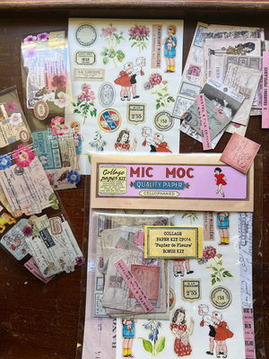 Collage Paper Kit CP0014-B 'Papier de Fleurs' (Bonus Kit)