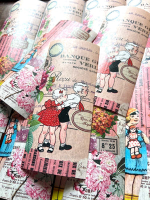 Gummed Collage Sheets - GCS 015 'Monde de Fleurs'