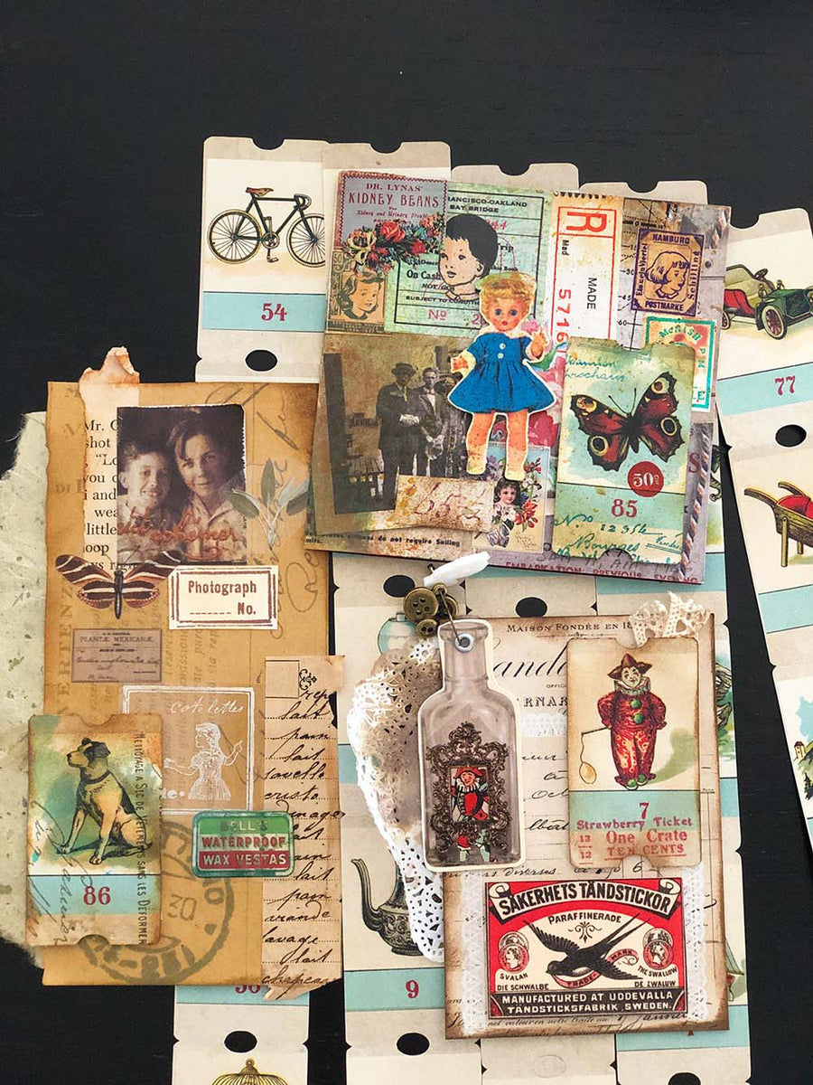 Vintage 'Picture Dictionary' Perforated Tickets (絵辞典穴あきチケット)