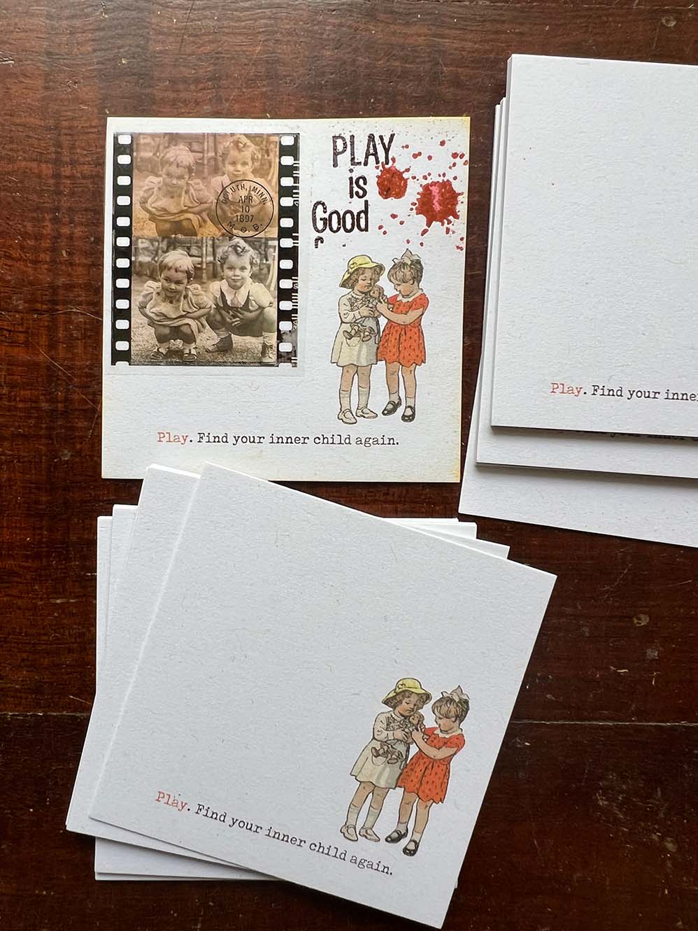 'Find Your Inner Child Again' Journal Card Set (Happy Days series) from micmoc.com at Mic Moc