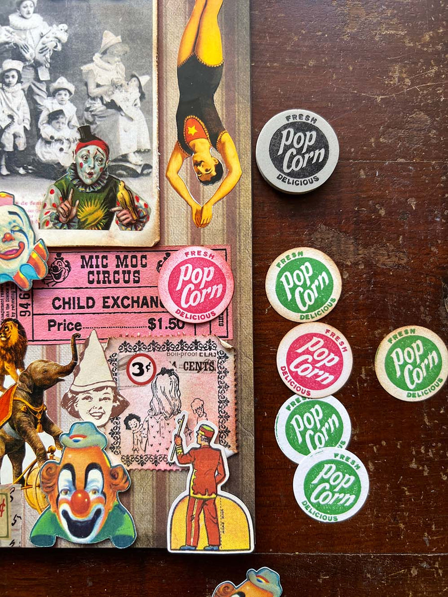 Pop Corn Rubber Stamp by Mic Moc (ポップコーン) from micmoc.com
