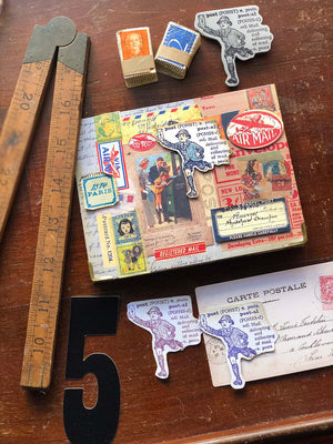'Post' Rubber Stamp by Mic Moc (郵便印章)from micmoc.com