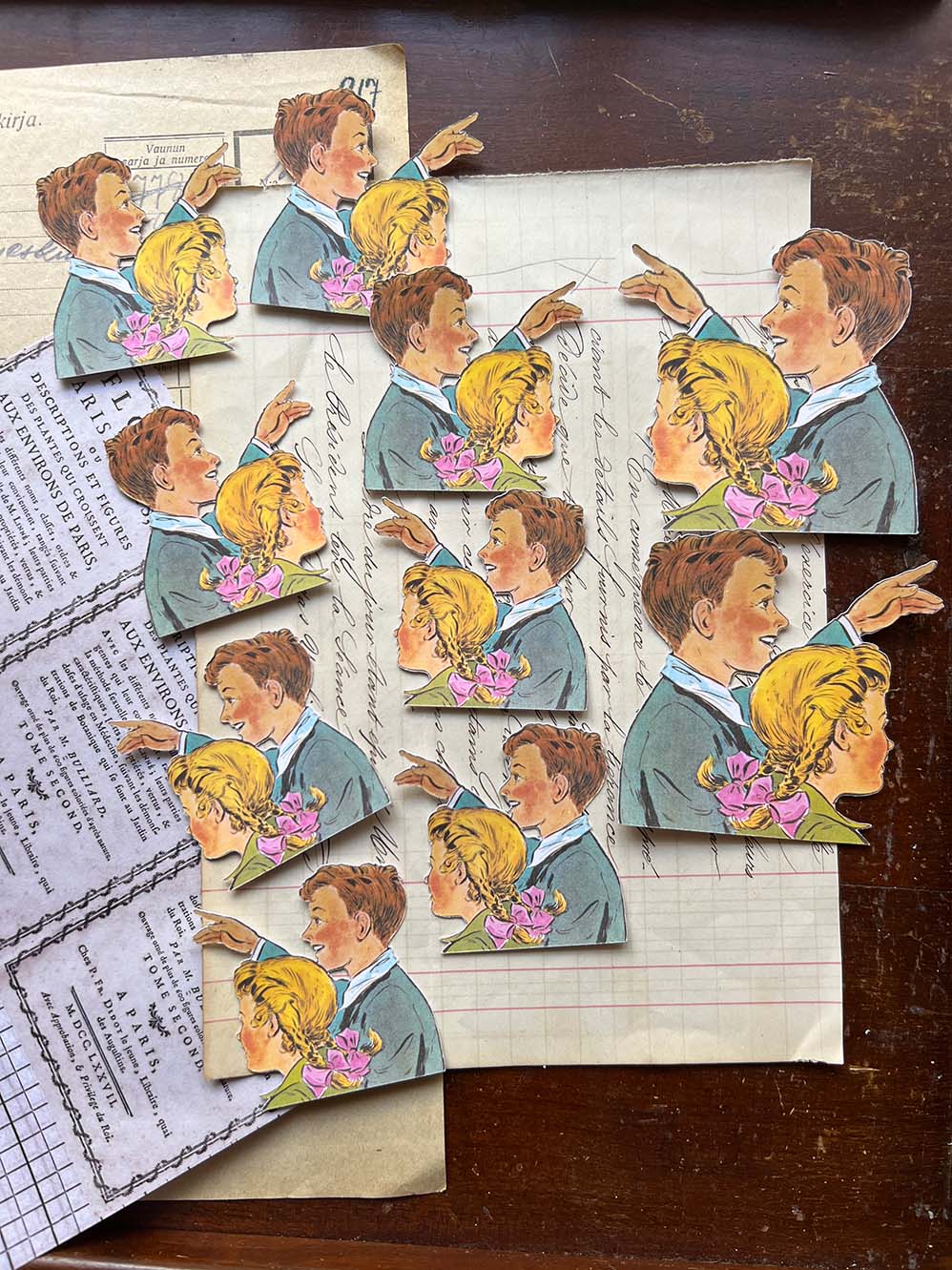 'Look There' Vintage Children Die Cuts (10 Pk)