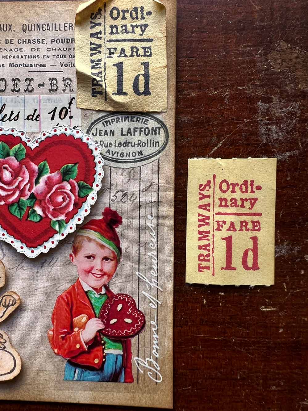 'Tramways Ticket' Rubber Stamp by Mic Moc