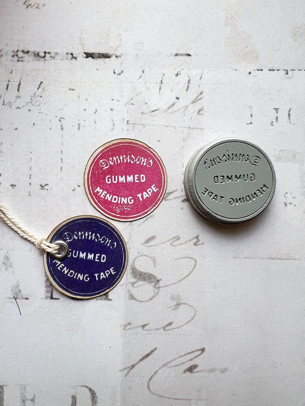 'Vintage Mending Tape' Rubber Stamp by Mic Moc from micmoc.com