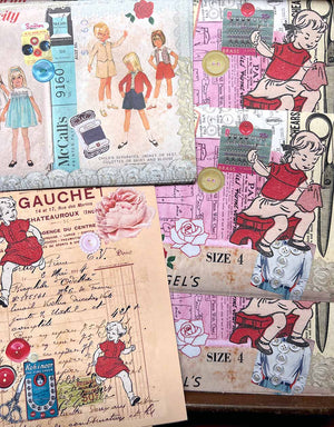 Collage Paper Kit Bonus Pack 'Vintage Dressmaker' (コラージュ紙特別版)at micmoc.com 