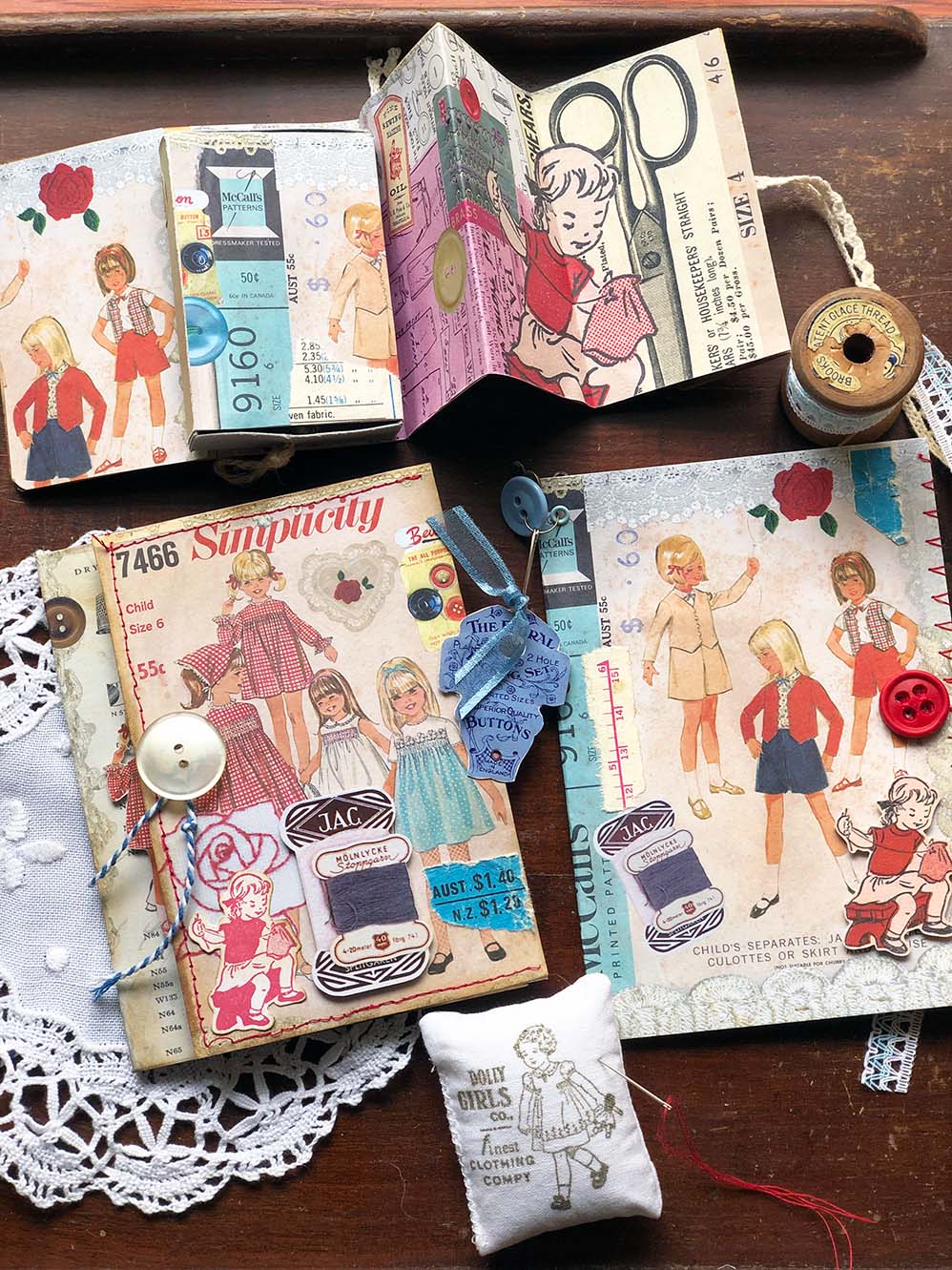 Collage Paper Kit 'Vintage Dressmaker' (Paper Only) at  - Mic Moc