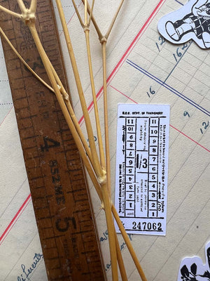 'Mini Vintage Ticket k247062' Rubber Stamp by Mic Moc from micmoc.com
