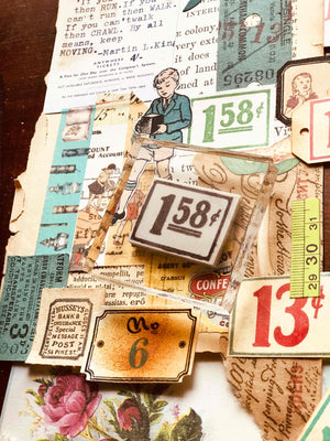 'Vintage Price Ticket' Mini Rubber Stamp by Mic Moc from micmoc.com