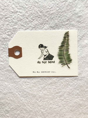 'Do Not Bend’ Rubber Stamp by Mic Moc -Vintage Post from micmoc.com at  Mic Moc
