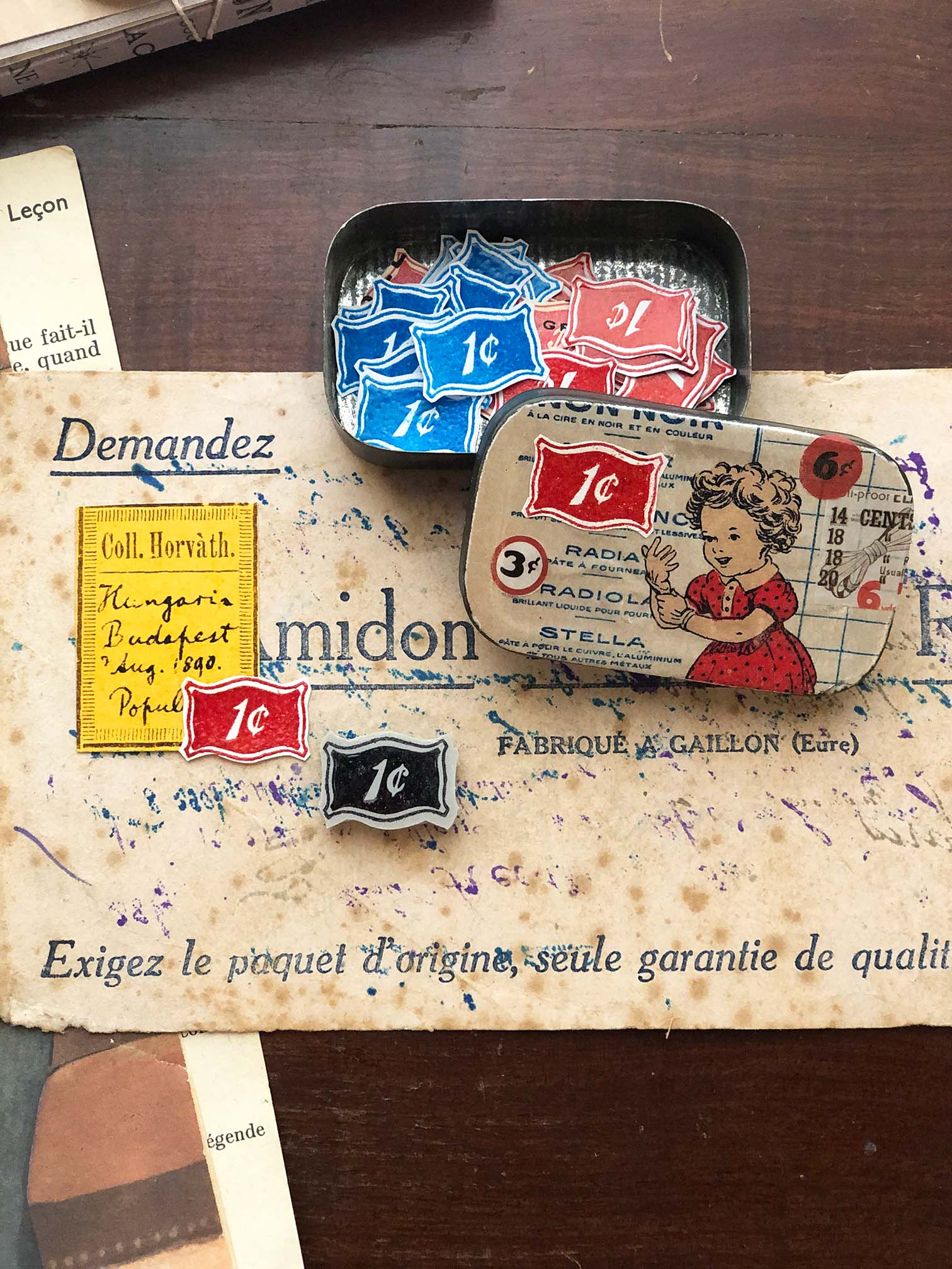 One Cent Price Ticket (mini) Rubber Stamp - (1セントチケット)by Mic Moc at micmoc.com at Mic Moc