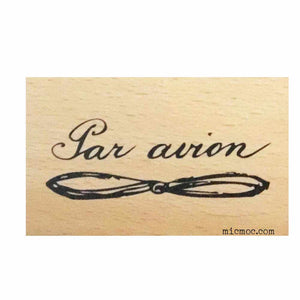 Par Avion Airmail Rubber Stamp by micmoc.com at Mic Moc Curated Emporium